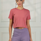 Women’s super stretchy ultra soft sweat wicking Nylon crop top