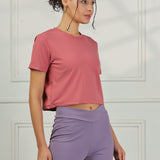 Women’s super stretchy ultra soft sweat wicking Nylon crop top