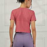 Women’s super stretchy ultra soft sweat wicking Nylon crop top
