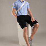 Men Pintuck Shorts With Zipper Pocket