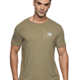 Men Organic Cotton Recycled Polyester Melange effect T Shirt