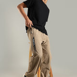 Men's Woven Boxy Jogger with Zipper Pocket