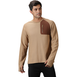 Men's Casual Fit Thumb Hole Sleeve Sweat Shirt