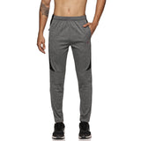 Mens Cut & Sew Track Pant with One Side Zipper Pocket and Inside Drawstring