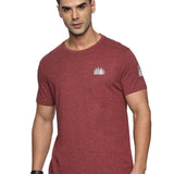 Men Organic Cotton Recycled Polyester Melange effect T Shirt