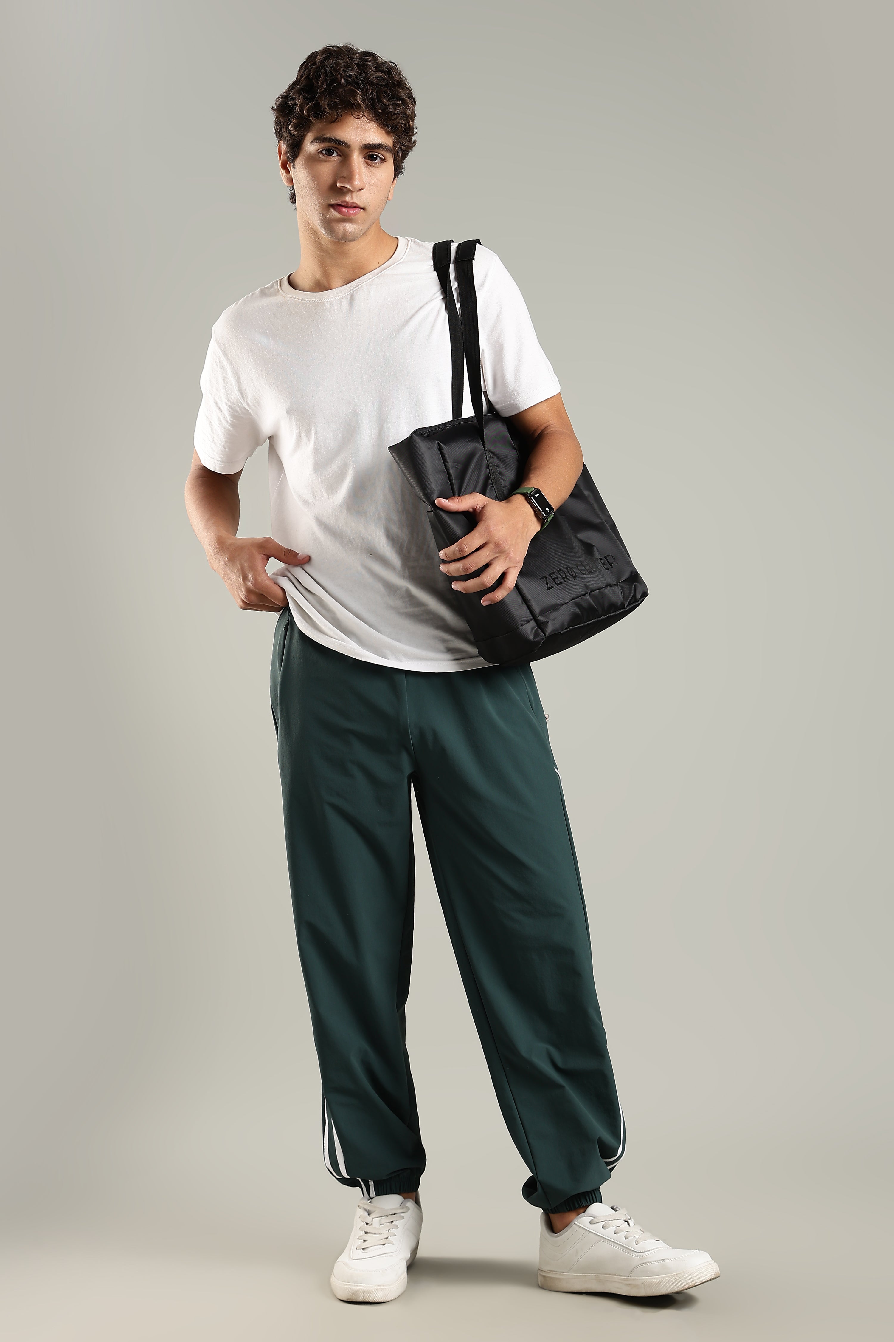 Men’s Baggy Fit Joggers with Elastic Hem and Adjustable Drawstring