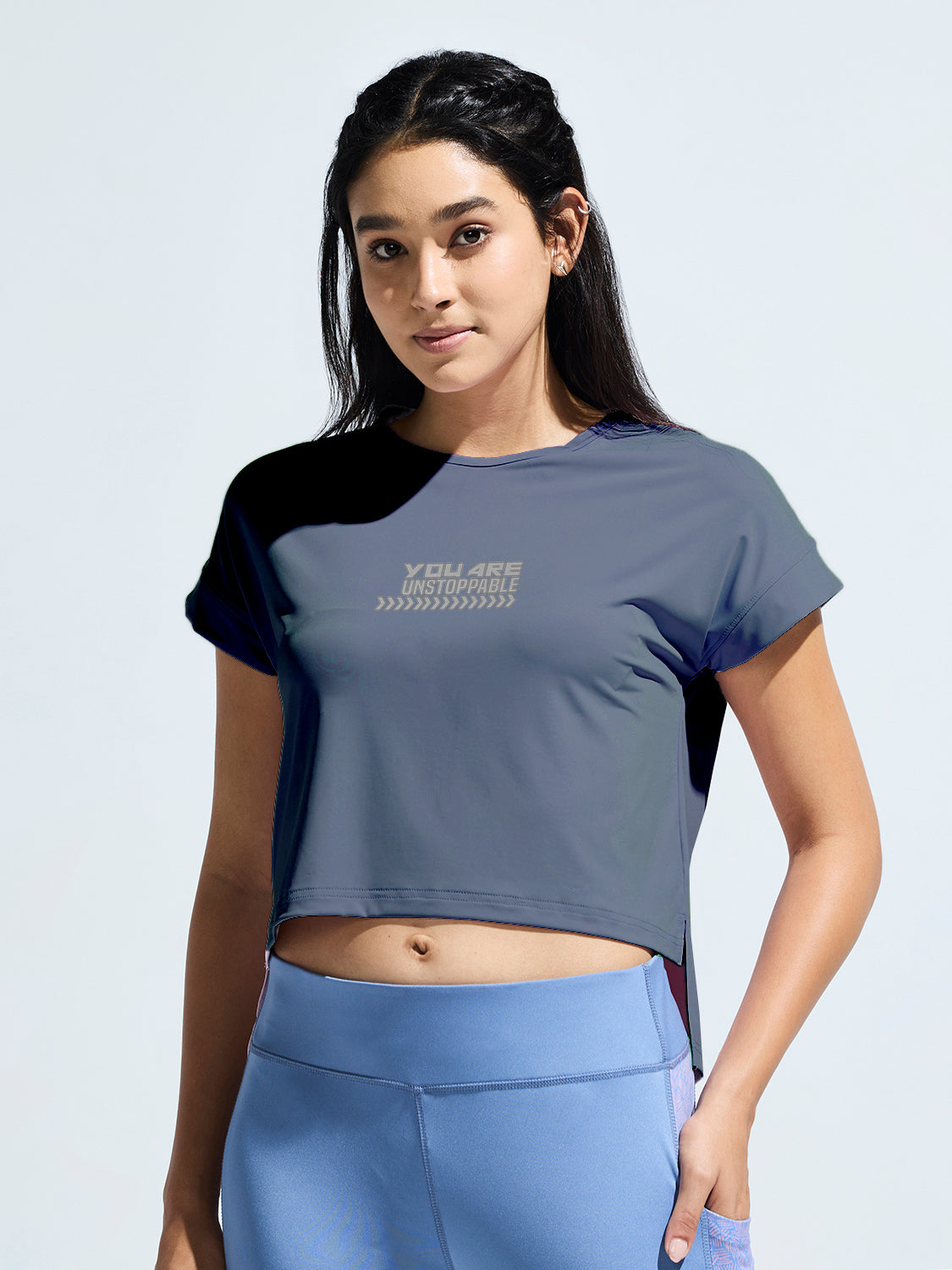 Women's High Low Graphic Print T-Shirt