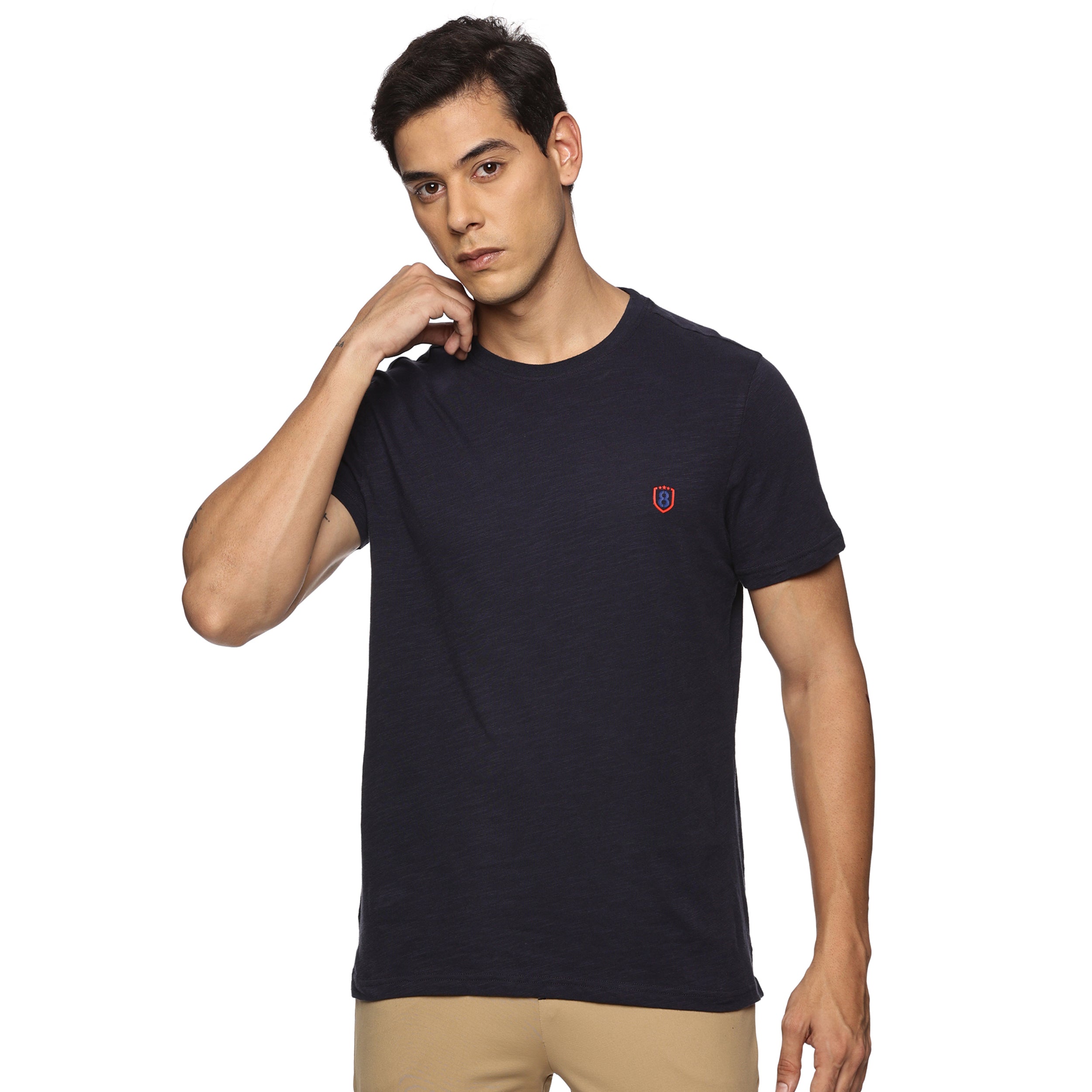 Men Round neck Organic cotton T shirt