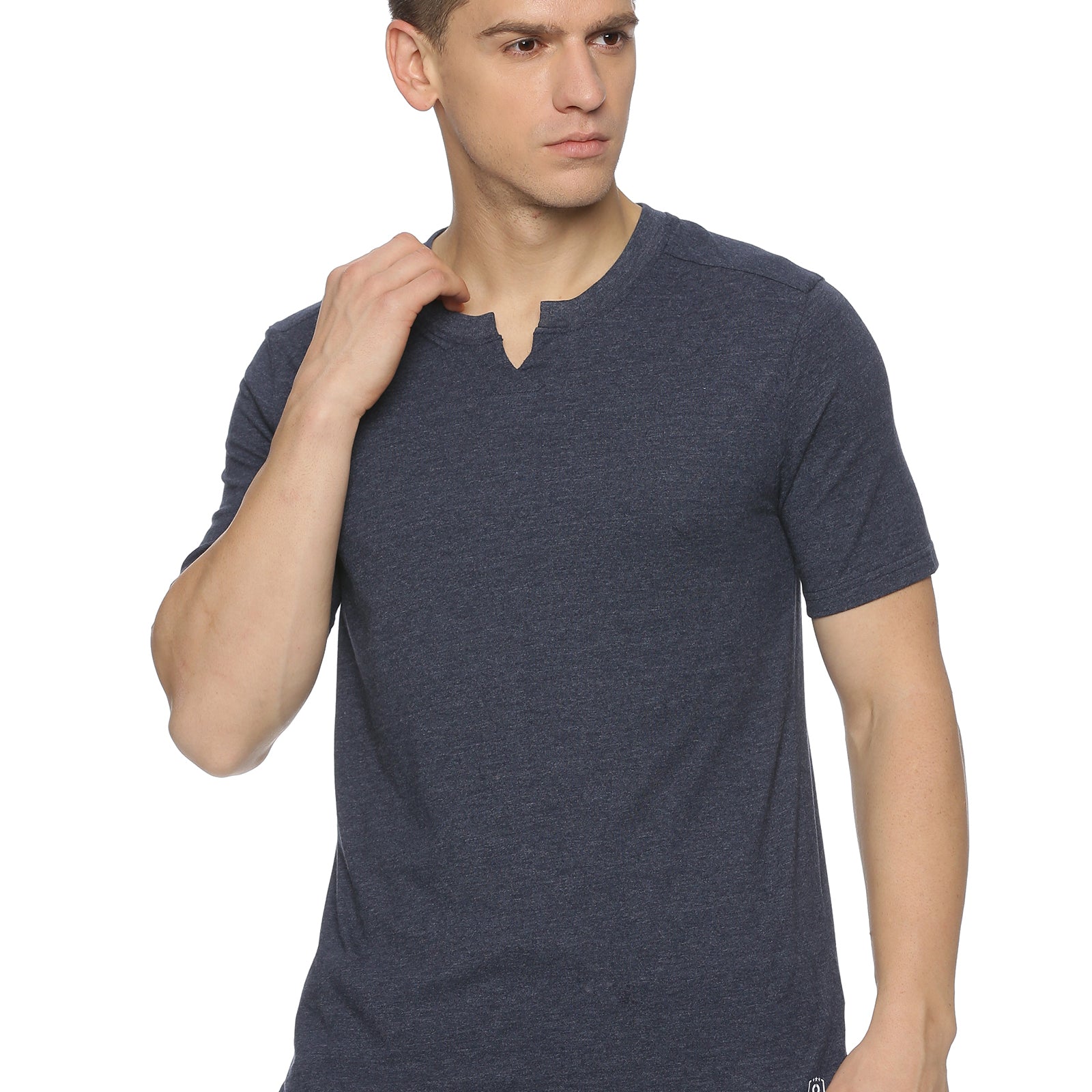 men half sleeves yoga t-shirt