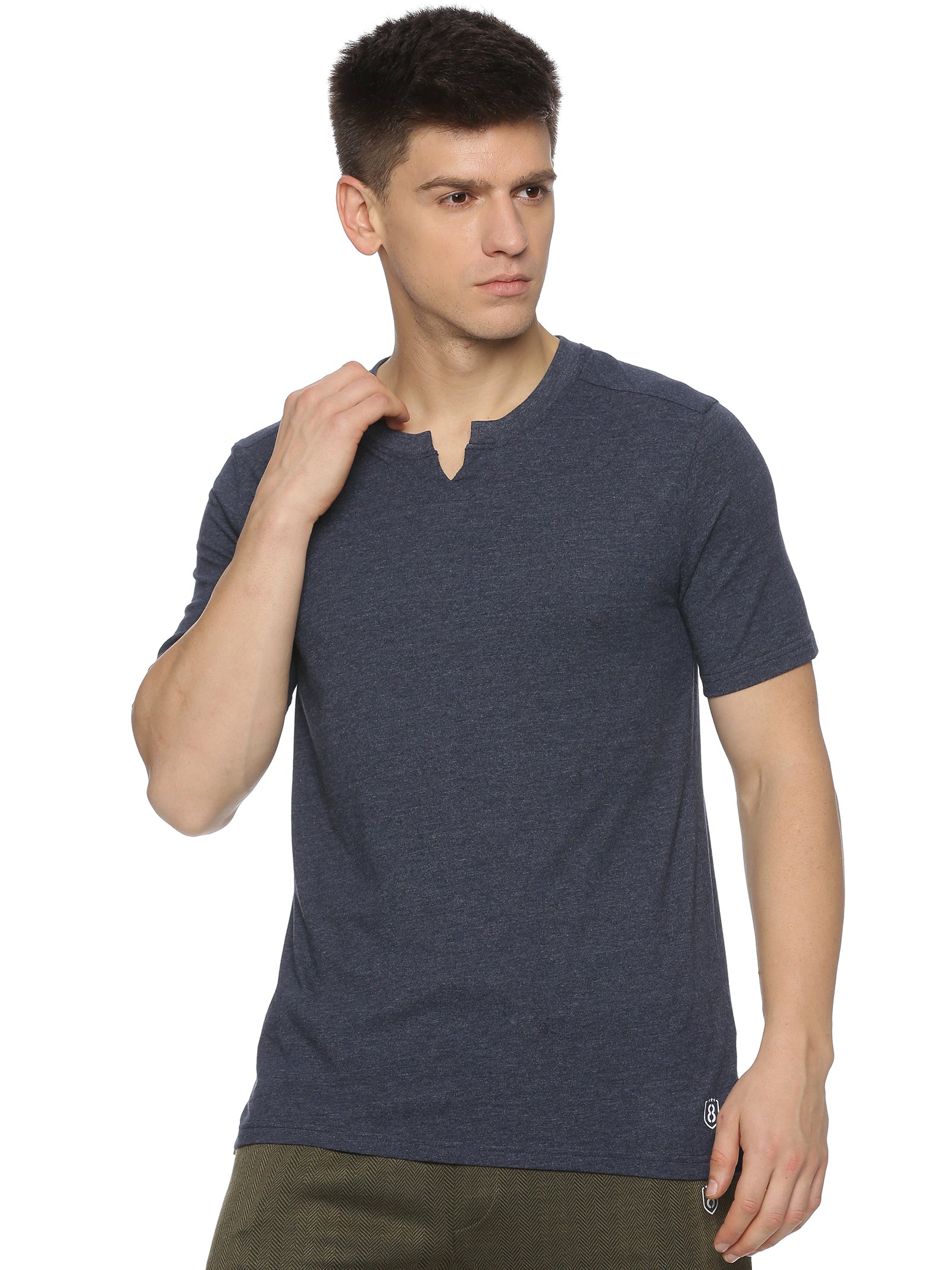 men half sleeves yoga t-shirt