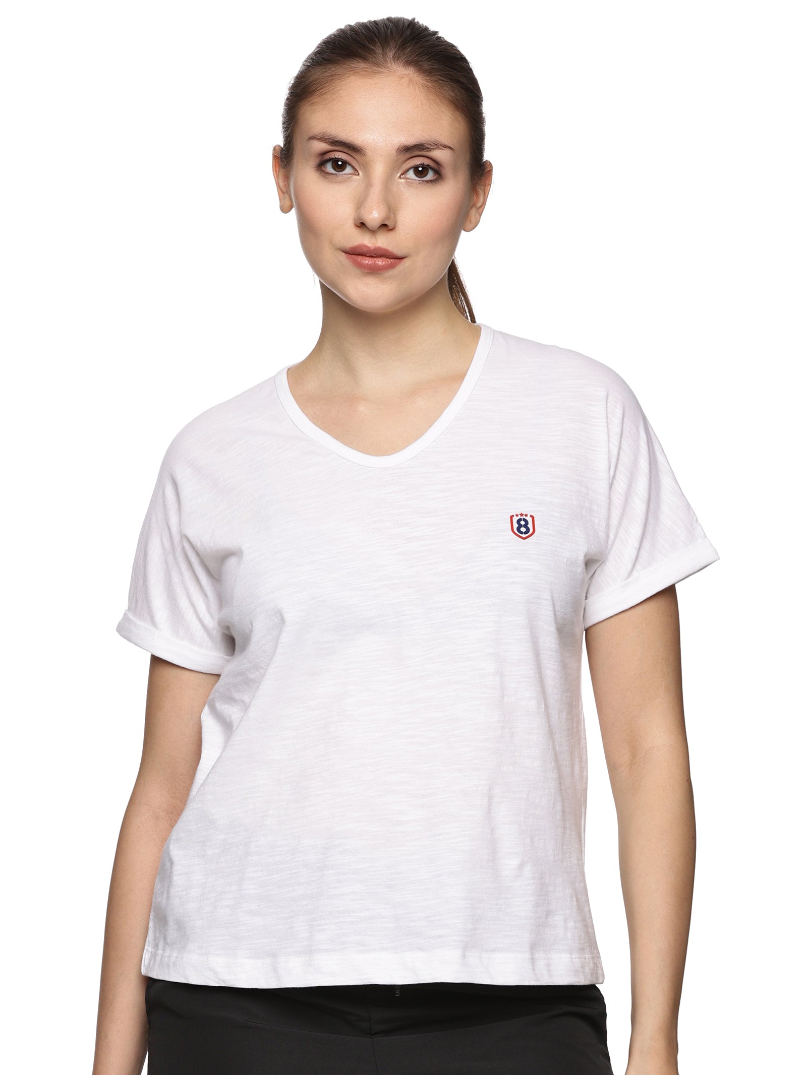Women 100% organic cotton mega sleeve top
