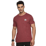 Men Organic Cotton Recycled Polyester Melange effect T Shirt