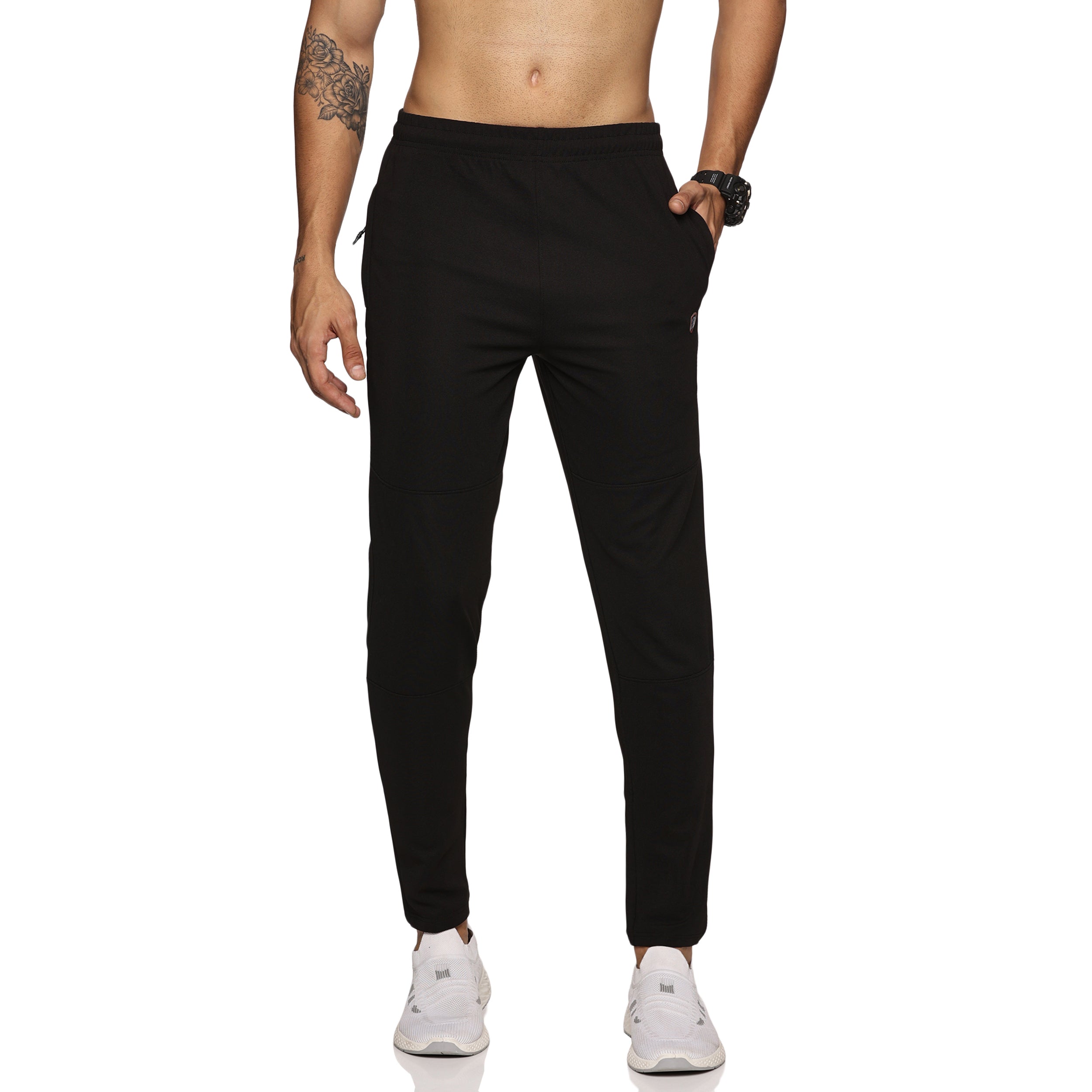 Men's Slim fit track pant with Elasticated waist with drawstring