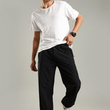 Men's Woven Boxy Jogger with Zipper Pocket