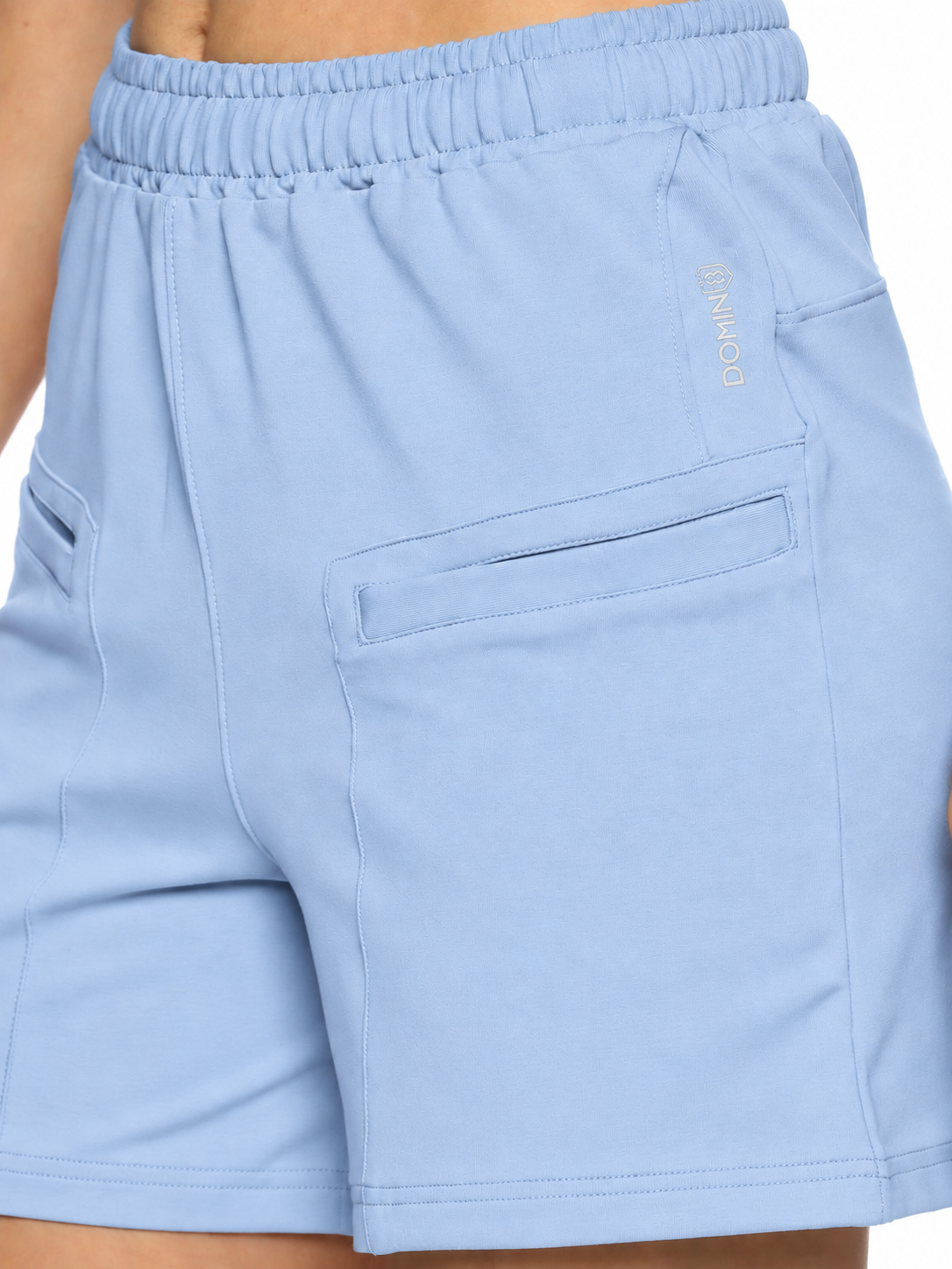 Women Shorts With Stylish Zipper Pocket At Front
