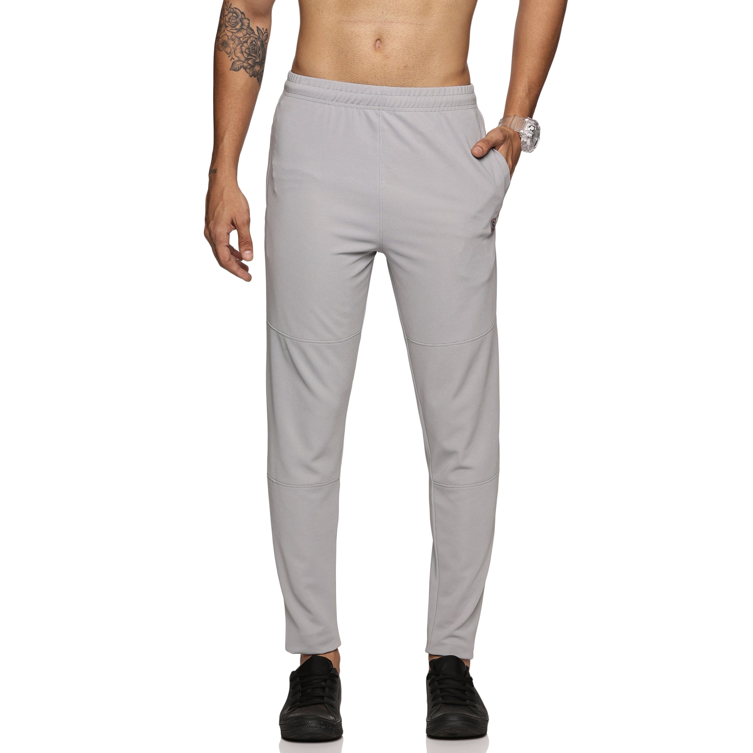 Men's Slim fit track pant with Elasticated waist with drawstring