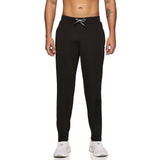 Men side pocket with Zipper closing and outside Drawstring Track Pants (Black)