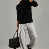 Men’s Half Reverse Zip Jacket with Printed Flap & Zipper Pocket