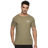 Men Organic Cotton Recycled Polyester Melange effect T Shirt