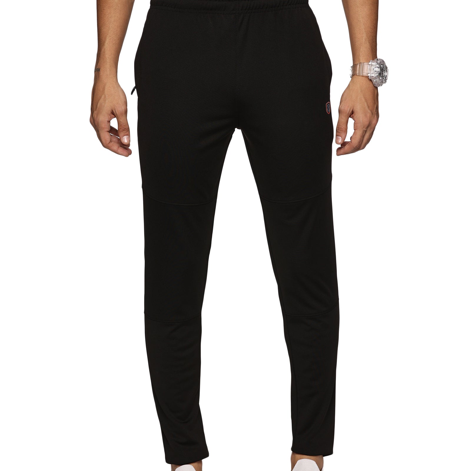 Men One Side Zipper Pocket and Inside Drawstring Trackpant