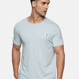 Men Organic Cotton Recycled Polyester Melange effect T Shirt