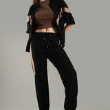 Women's Cut & Sew Joggers with Contrast Panels