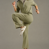 Relaxed Fit Drawstring Wide-Leg Pants Designed with contrast piping for Elevated All-Day Comfort