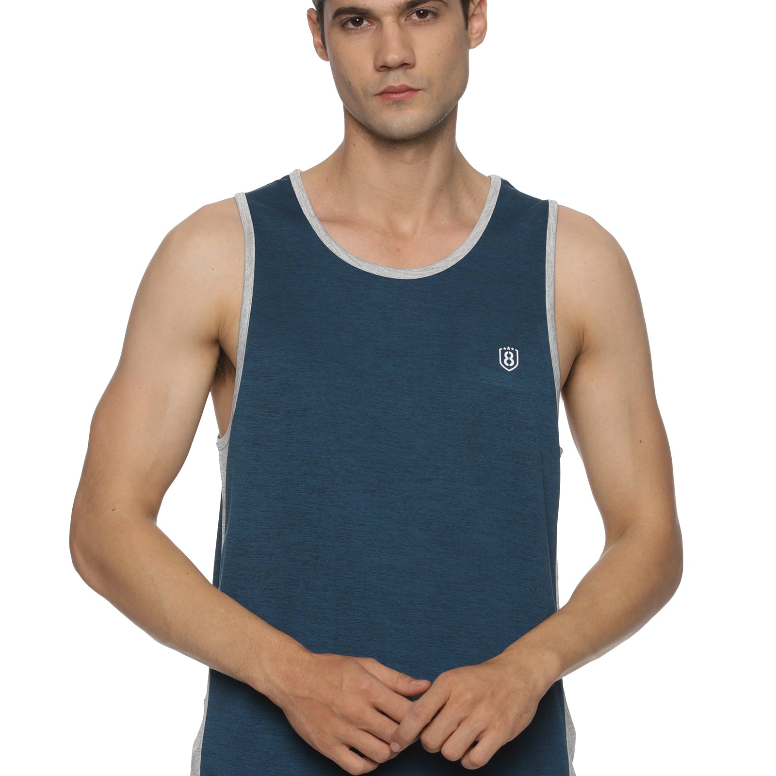 Men Breathable Regular Fit Basketball Tee & Shorts Set