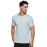 Men Organic Cotton Recycled Polyester Melange effect T Shirt