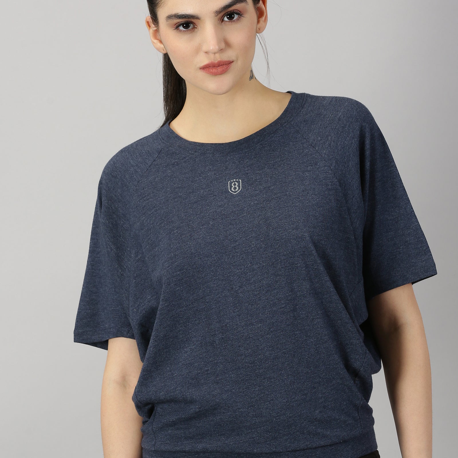 Women UPF Sun Protection Eco Friendly Yoga Top With Batwing Sleeve