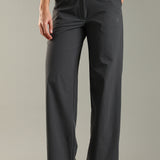 Women's Everyday Multipocketed Workleisure Pants with Zipper and button closure