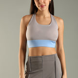 Women's Criss Cross Back Sports Bra with Detachable Pad