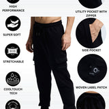 Men’s 100% Cotton Cut & Sew Multi Pocket Jogger