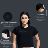 Women’s High Low Graphic Print Top