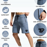 Men’s Cut & Sew Side Zipper Shorts