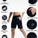 Men’s Cut & Sew Side Zipper Shorts