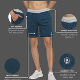 Men Breathable Regular Fit Basketball Tee & Shorts Set