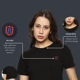 Women Cotton Spandex Short Sleeve Crop Top