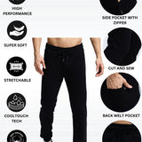 Men's  Cut & Sew Jogger With Zipper Pocket