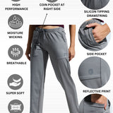 WOMEN’S MULTI POCKET TRACK PANT WITH DRAWSTRING