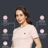 Women Cotton Spandex Short Sleeve Crop Top