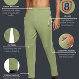 Men One Side Zipper Pocket and Inside Drawstring Trackpant