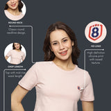 Women Cotton Spandex Short Sleeve Crop Top