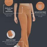 DOMIN8 Women Flared Mid-Rise Trousers