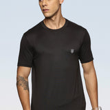 Men Cotton feel Super Stretchy Slim fit Polyester T Shirt