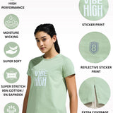 Women’s Raglan Sleeve Graphic Tunic With Curve Hem