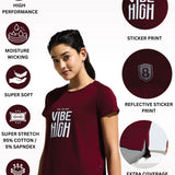 Women’s Raglan Sleeve Graphic Tunic With Curve Hem