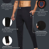 Men One Side Zipper Pocket and Inside Drawstring Trackpant