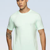 Men Cotton feel Super Stretchy Slim fit Polyester T Shirt