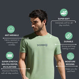 Men's Round Neck Multi reflector Logo T-Shirt